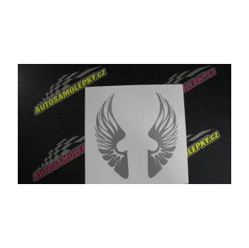 Samolepící dekorace SAMOLEPKA Křídla 002 (17 - šedá) NA AUTO, NÁLEPKA, FÓLIE, POLEP, TUNING, VLASTNÍ TEXT, TISK, AUTOSAMOLEPKY.cz, POLEPY, OBRÁZEK, LOGO, SAMOLEPKY