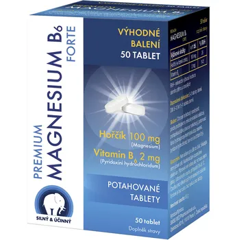 SWISS MED Pharmaceuticals Premium Magnesium B6 Forte 50 tbl.