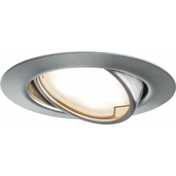 PAULMANN Vestavné svítidlo LED Base kruhové 1x5W kov kartáčovaný nastavitelné 934.14 P 93414