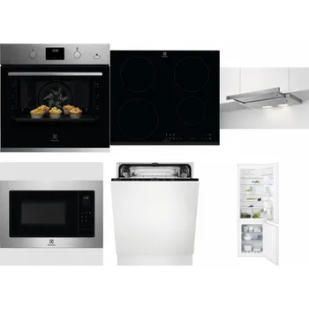 Set domácích spotřebičů ELECTROLUX KODGH70TX + ELECTROLUX LIR60430 + ELECTROLUX LFP326S + ELECTROLUX EMS4253TEX + ELECTROLUX EEA27200L + ELECTROLUX ENT6TF18S