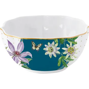 Easy Life, Itálie Easy Life - Porcelánová miska Voyage Tropical v dárkové krabičce - 12 cm Barva: jako na obrázku, Velikost: 22x22