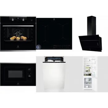 Set domácích spotřebičů ELECTROLUX KODEH70X + ELECTROLUX EIS62449 + ELECTROLUX LFV316K + ELECTROLUX LMS2203EMX + ELECTROLUX EEM23100L + ELECTROLUX LNT3LF18S