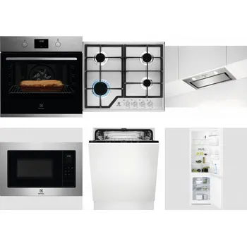 Set domácích spotřebičů ELECTROLUX KOFGH70TX + ELECTROLUX KGS6426SX + ELECTROLUX LFG716X + ELECTROLUX EMS4253TEX + ELECTROLUX EEA27200L + ELECTROLUX LNT3LF18S