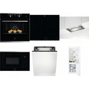 Set domácích spotřebičů ELECTROLUX KODEH70X + ELECTROLUX LIR60430 + ELECTROLUX LFG716X + ELECTROLUX LMS4253TMX + ELECTROLUX EEA27200L + ELECTROLUX ENT6TF18S