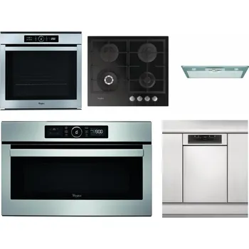 Set domácích spotřebičů WHIRLPOOL ABSOLUTE AKZM 8480 IX + WHIRLPOOL GOFL 629/NB + WHIRLPOOL AKR 650/1 IX + WHIRLPOOL ABSOLUTE AMW 730 IX + WHIRLPOOL WSBO 3O34 PF X