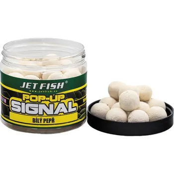 Boilies Jet Fish Plovoucí Boilie POP UP Signal Bílý Pepř Průměr: 12mm