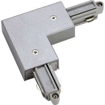 Průmyslové svítidlo SLV 143062 vysokonapěť. komponent lištových systémů rohová spojka 1fázové stříbrnošedá