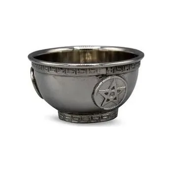 Kadidelnice - miska mosazná stříbrná Pentacle