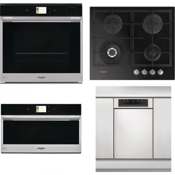Set domácích spotřebičů WHIRLPOOL W9 OP2 4S2 H + WHIRLPOOL GOFL 629/NB + WHIRLPOOL W9 MD260 IXL + WHIRLPOOL WSBO 3O34 PF X