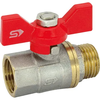 Ventil Slovarm - Kohout kulový M/F motýl KE-240 DN15 1/2" - 400041