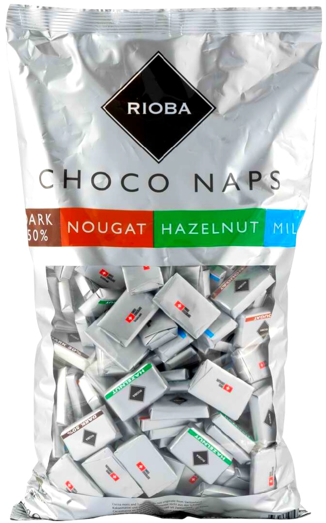 foto Čokoláda Rioba Napolitanky Choco Naps mini mix 1 kg