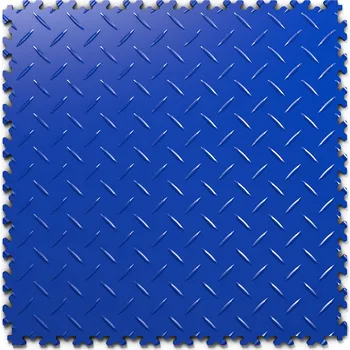 Umělý povrch PVC dlažba Mosolut Machine Industrial, 7mm, Diamant, Modrá
