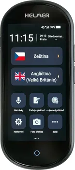 Elektronický slovník a překladač Helmer OTR 212 černý