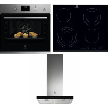 Set domácích spotřebičů ELECTROLUX KODGH70TX + ELECTROLUX EHF6343FOK + ELECTROLUX LFT766X