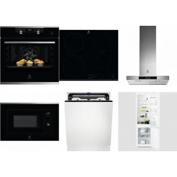 Set domácích spotřebičů ELECTROLUX KODEH70X + ELECTROLUX LIR60430 + ELECTROLUX LFT426X + ELECTROLUX LMS2203EMX + ELECTROLUX EEM69410L + ELECTROLUX LNT3LF18S