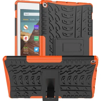 Pouzdro na tablet VSECHNONAMOBIL 54269 STAND Extra odolný obal Amazon Kindle Fire HD 10 2019/2017 (9. generace / 7. generace) oranžový
