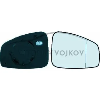 Auto zrcátko Sklo zpětného zrcátka s plastovým držákem vyhřívané P Renault Mégane III 2008 - 2015