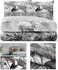 Ložní povlečení AmeliaHome Averi Toucan šedé 160 x 200, 2x 70 x 80 cm zipový uzávěr