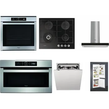 Set domácích spotřebičů WHIRLPOOL ABSOLUTE AKZM 8480 IX + WHIRLPOOL GOFL 629/NB + WHIRLPOOL WHBS 62F LT K + WHIRLPOOL ABSOLUTE AMW 730 IX + WHIRLPOOL WIC 3C33 PFE + WHIRLPOOL ART 65031