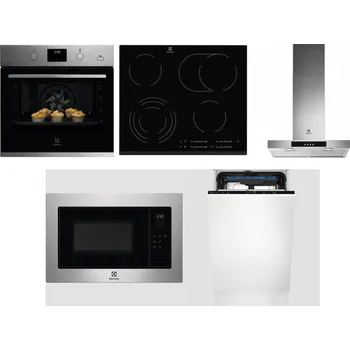 Set domácích spotřebičů ELECTROLUX KODGH70TX + ELECTROLUX EHF6547FXK + ELECTROLUX LFT426X + ELECTROLUX EMS4253TEX + ELECTROLUX EEM23100L