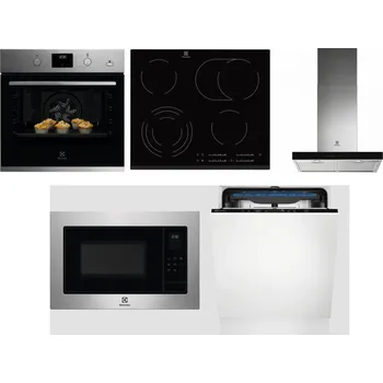 Set domácích spotřebičů ELECTROLUX KODGH70TX + ELECTROLUX EHF6547FXK + ELECTROLUX LFT766X + ELECTROLUX EMS4253TEX + ELECTROLUX EES48200L