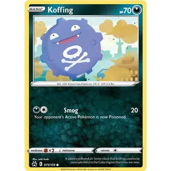 Sběratelská karetní hra Koffing 075/159 - Crown Zenith Typ karty: Non-Holo