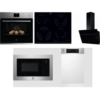 Set domácích spotřebičů ELECTROLUX KODGH70TX + ELECTROLUX EHF6343FOK + ELECTROLUX LFV316K + ELECTROLUX EMS4253TEX + ELECTROLUX EEM43300IX
