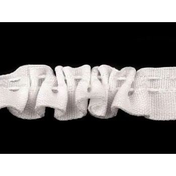 Galanterie Záclonovka šíře 20 mm žabkové řasení