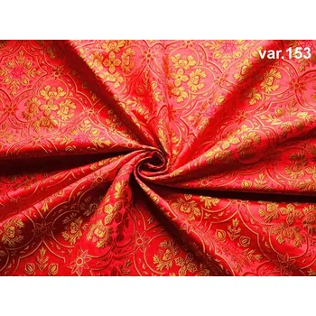 HEDVA ČESKÝ BROKÁT Luxusní brokát 160 51056 ČTYŘLÍSTEK červená | 153