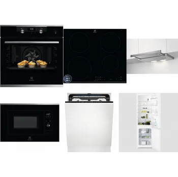 Set domácích spotřebičů ELECTROLUX KODEH70X + ELECTROLUX LIR60433B + ELECTROLUX LFP326S + ELECTROLUX LMS2203EMX + ELECTROLUX EEM69410L + ELECTROLUX LNT3LF18S