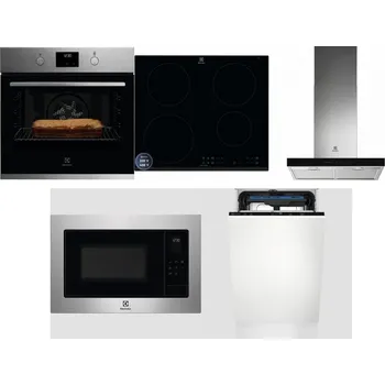 Set domácích spotřebičů ELECTROLUX KOFGH70TX + ELECTROLUX LIR60433B + ELECTROLUX LFT766X + ELECTROLUX EMS4253TEX + ELECTROLUX EEM23100L