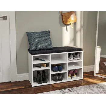 Botník Botník LONIGO se sezením bílá