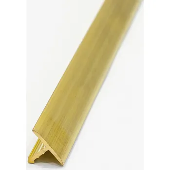 Stavební profil Lišta Dělící profil T 26 mm, 2.5 m, přírodní mosaz (Mosaz "T" 26mm / 2,5m )