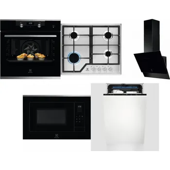 Set domácích spotřebičů ELECTROLUX KODEH70X + ELECTROLUX KGS6426SX + ELECTROLUX LFV616K + ELECTROLUX LMS4253TMX + ELECTROLUX EEM23100L