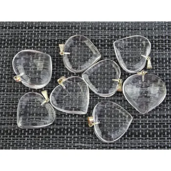 Přívěsek Křišťál přívěsek srdce bižuterní kov