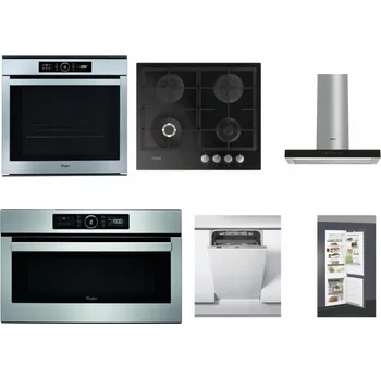 Set domácích spotřebičů WHIRLPOOL ABSOLUTE AKZM 8480 IX + WHIRLPOOL GOFL 629/NB + WHIRLPOOL WHBS 62F LT K + WHIRLPOOL ABSOLUTE AMW 730 IX + WHIRLPOOL WSIC 3M27 C + WHIRLPOOL ART 66112