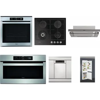 Set domácích spotřebičů WHIRLPOOL ABSOLUTE AKZM 8480 IX + WHIRLPOOL GOFL 629/NB + WHIRLPOOL AKR 5390/1 IX + WHIRLPOOL ABSOLUTE AMW 730 IX + WHIRLPOOL WSBO 3O34 PF X + WHIRLPOOL ART 66112