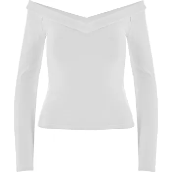 Dámské tričko BÍLÉ TRIKO SE SPADLÝMI RAMENY Pieces