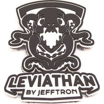 Nášivka JeffTron PVC 3D nášivka Leviathan - černobílá