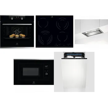 Set domácích spotřebičů ELECTROLUX KODDP77X + ELECTROLUX EHF6343FOK + ELECTROLUX LFG716X + ELECTROLUX LMS2203EMX + ELECTROLUX EEM23100L