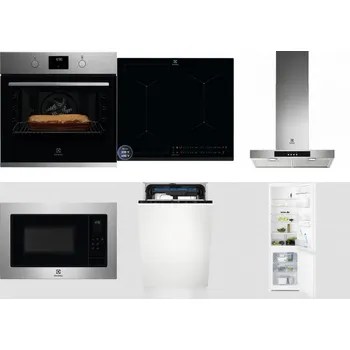 Set domácích spotřebičů ELECTROLUX KOFGH70TX + ELECTROLUX EIS62449 + ELECTROLUX LFT426X + ELECTROLUX EMS4253TEX + ELECTROLUX EEM23100L + ELECTROLUX LNT3LF18S