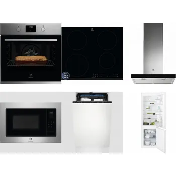 Set domácích spotřebičů ELECTROLUX KOFGH70TX + ELECTROLUX LIR60433B + ELECTROLUX LFT766X + ELECTROLUX EMS4253TEX + ELECTROLUX EEM23100L + ELECTROLUX ENT6TF18S