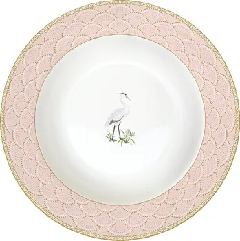 Talíř Easy Life, Itálie Easy Life - Porcelánový polévkový talíř Jardin De Reves - 21,5 cm Barva: jako na obrázku