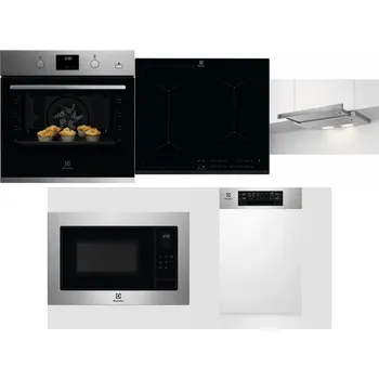 Set domácích spotřebičů ELECTROLUX KODGH70TX + ELECTROLUX EIV634 + ELECTROLUX LFP326S + ELECTROLUX EMS4253TEX + ELECTROLUX EEM43300IX