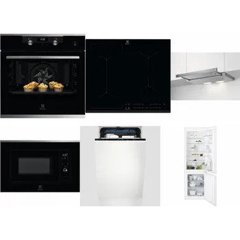 Set domácích spotřebičů ELECTROLUX KODEH70X + ELECTROLUX EIV634 + ELECTROLUX LFP326S + ELECTROLUX LMS2203EMX + ELECTROLUX EEM23100L + ELECTROLUX ENT6TF18S