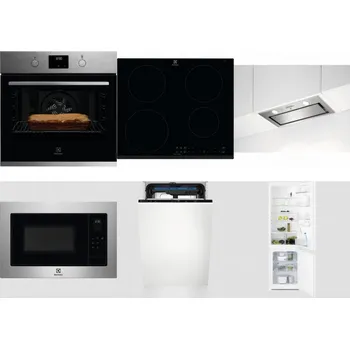 Set domácích spotřebičů ELECTROLUX KOFGH70TX + ELECTROLUX LIR60430 + ELECTROLUX LFG716X + ELECTROLUX EMS4253TEX + ELECTROLUX EEM23100L + ELECTROLUX LNT3LF18S