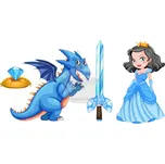 Caketools Jedlý papír "princezny 4" - A4