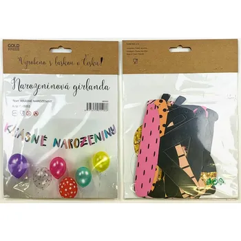 Goldpress GR5053 Krásné narozeniny party girlanda