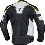 Rebelhorn HIFLOW IV černá stříbrná fluo žlutá textilní bunda na motorku 7XL