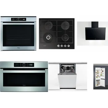 Set domácích spotřebičů WHIRLPOOL ABSOLUTE AKZM 8480 IX + WHIRLPOOL GOFL 629/NB + WHIRLPOOL AKR 62F LT K + WHIRLPOOL ABSOLUTE AMW 730 IX + WHIRLPOOL WSIO 3O34 PFE X + WHIRLPOOL ART 66112